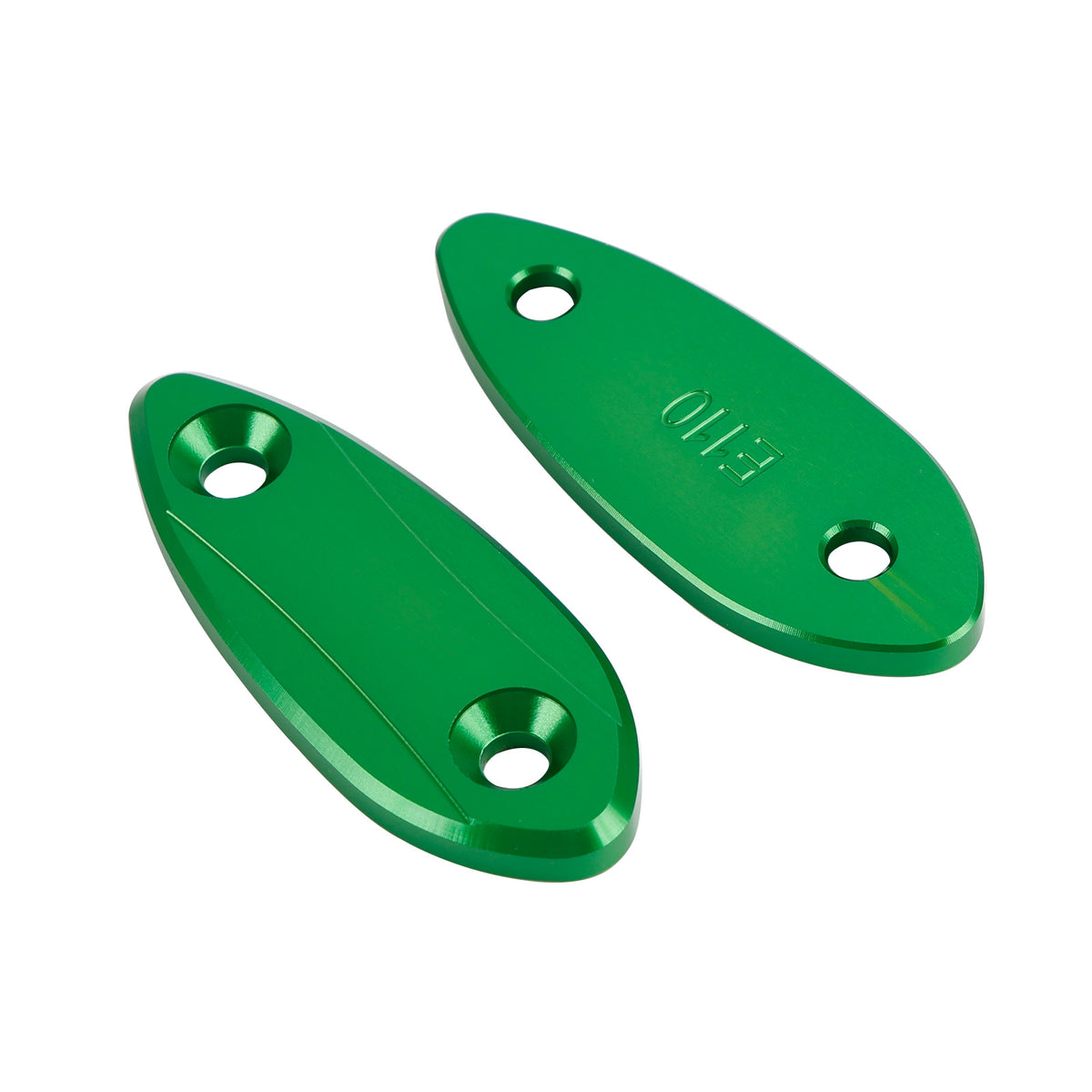 Kawasaki Ninja 250/300/400/650 2013-2022 CNC Green Mirror Block Off Plates