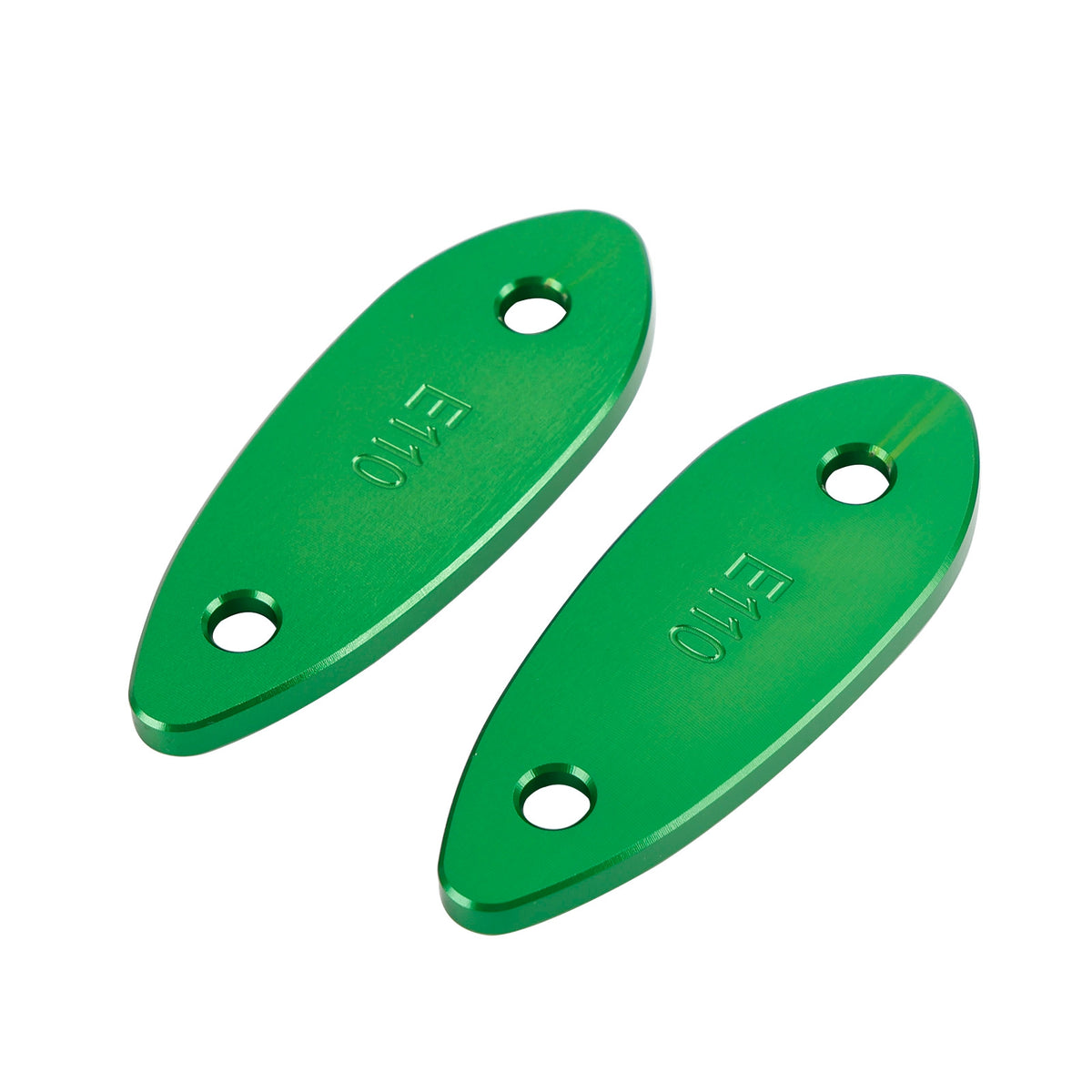 Kawasaki Ninja 250/300/400/650 2013-2022 CNC Green Mirror Block Off Plates