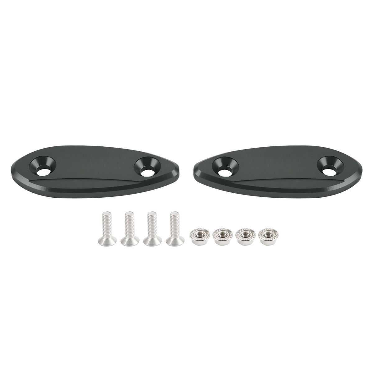 Kawasaki Ninja 250 300 400 650 2013-2022 CNC Titanium Mirror Block Off Plates