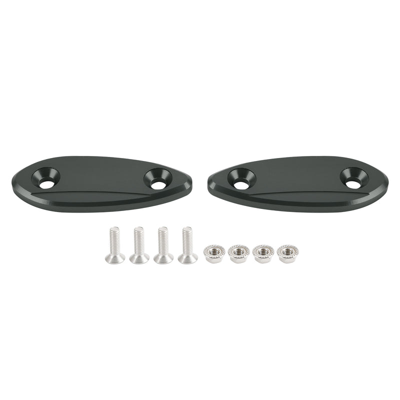 Kawasaki Ninja 250 300 400 650 2013-2022 CNC Titanium Mirror Block Off Plates