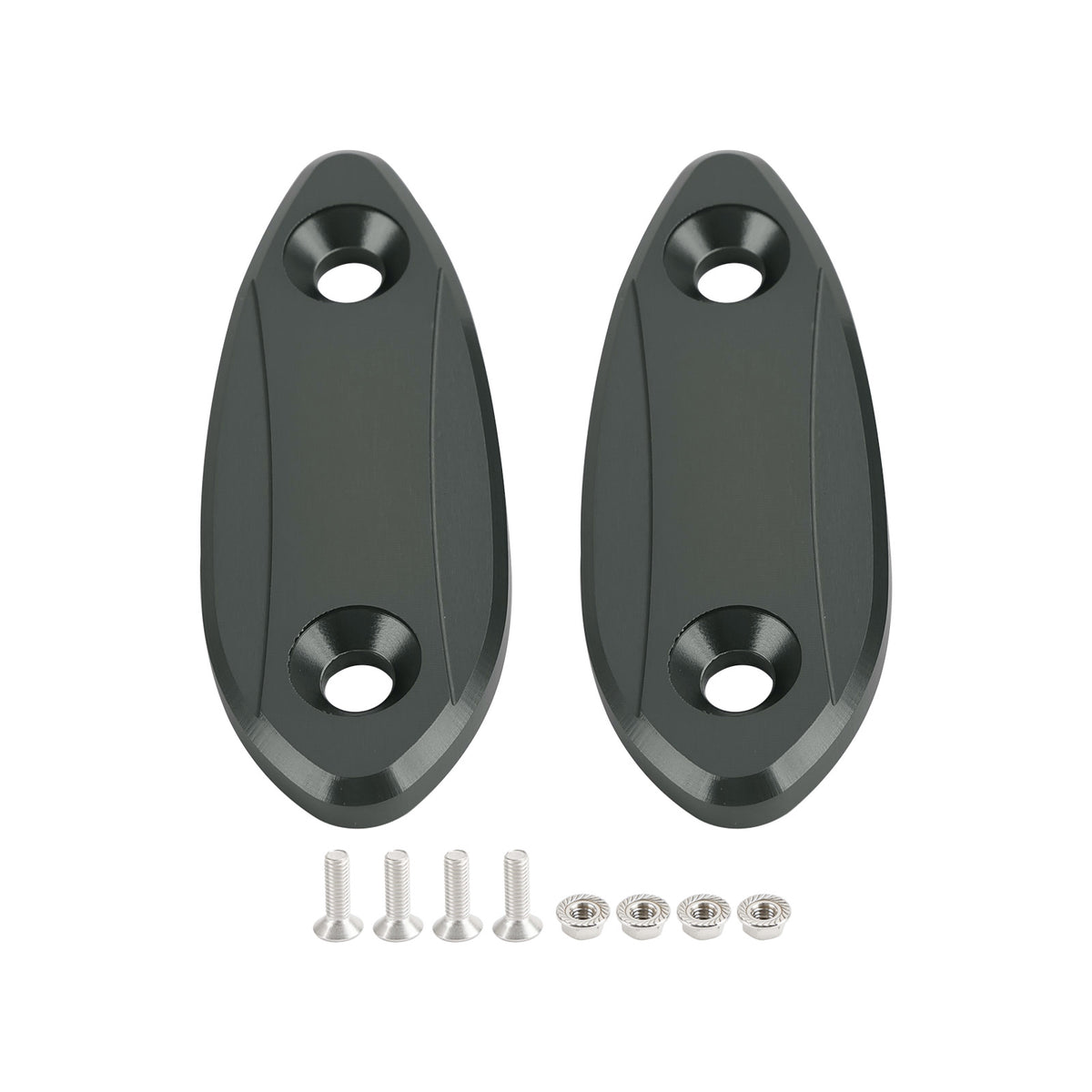 Kawasaki Ninja 250 300 400 650 2013-2022 CNC Titanium Mirror Block Off Plates