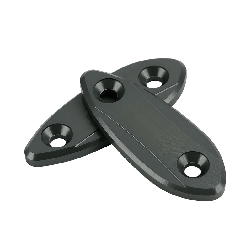 Kawasaki Ninja 250 300 400 650 2013-2022 CNC Titanium Mirror Block Off Plates