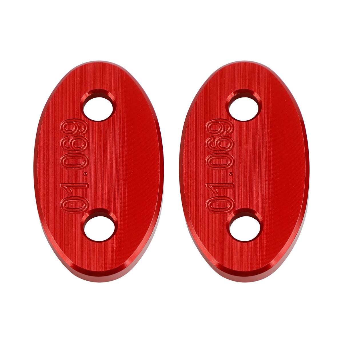 Kawasaki ZX-6R ZX6R 2003-2004 Red mirror delete blanking block off plates