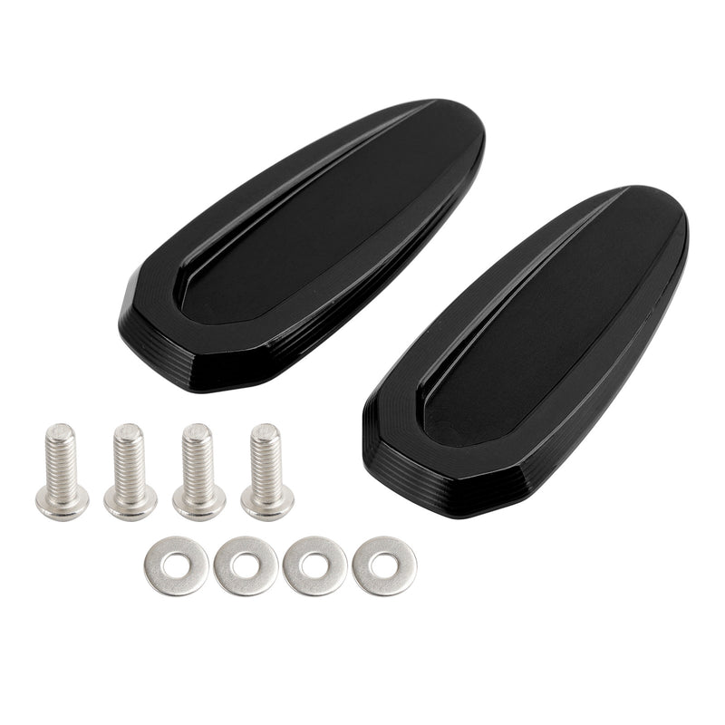 BMW S 1000 RR 2020-2023 Black mirror delete blanking block off plates