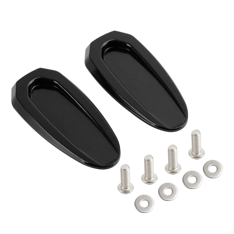 BMW S 1000 RR 2020-2023 Black mirror delete blanking block off plates