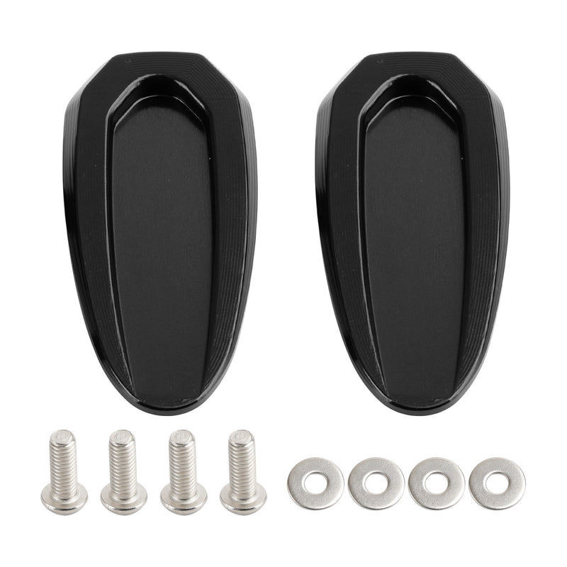 BMW S 1000 RR 2020-2023 Black mirror delete blanking block off plates