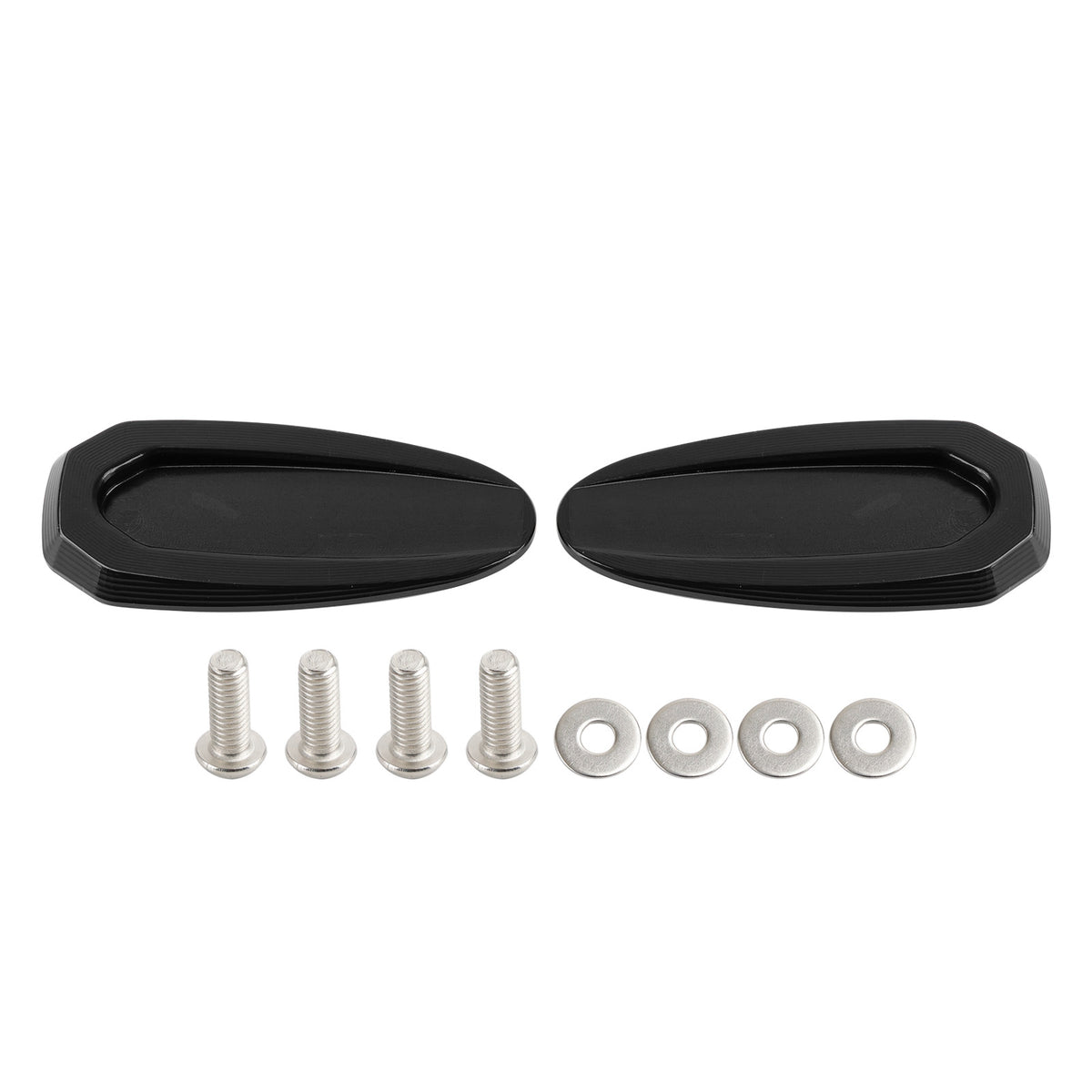 BMW S 1000 RR 2020-2023 Black mirror delete blanking block off plates