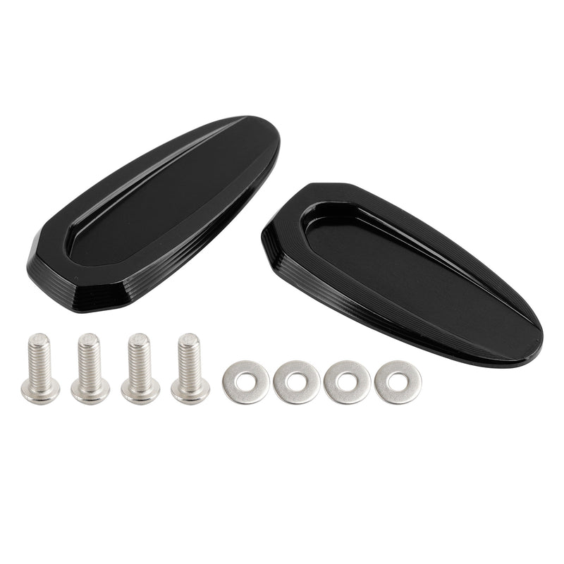 BMW S 1000 RR 2020-2023 Black mirror delete blanking block off plates