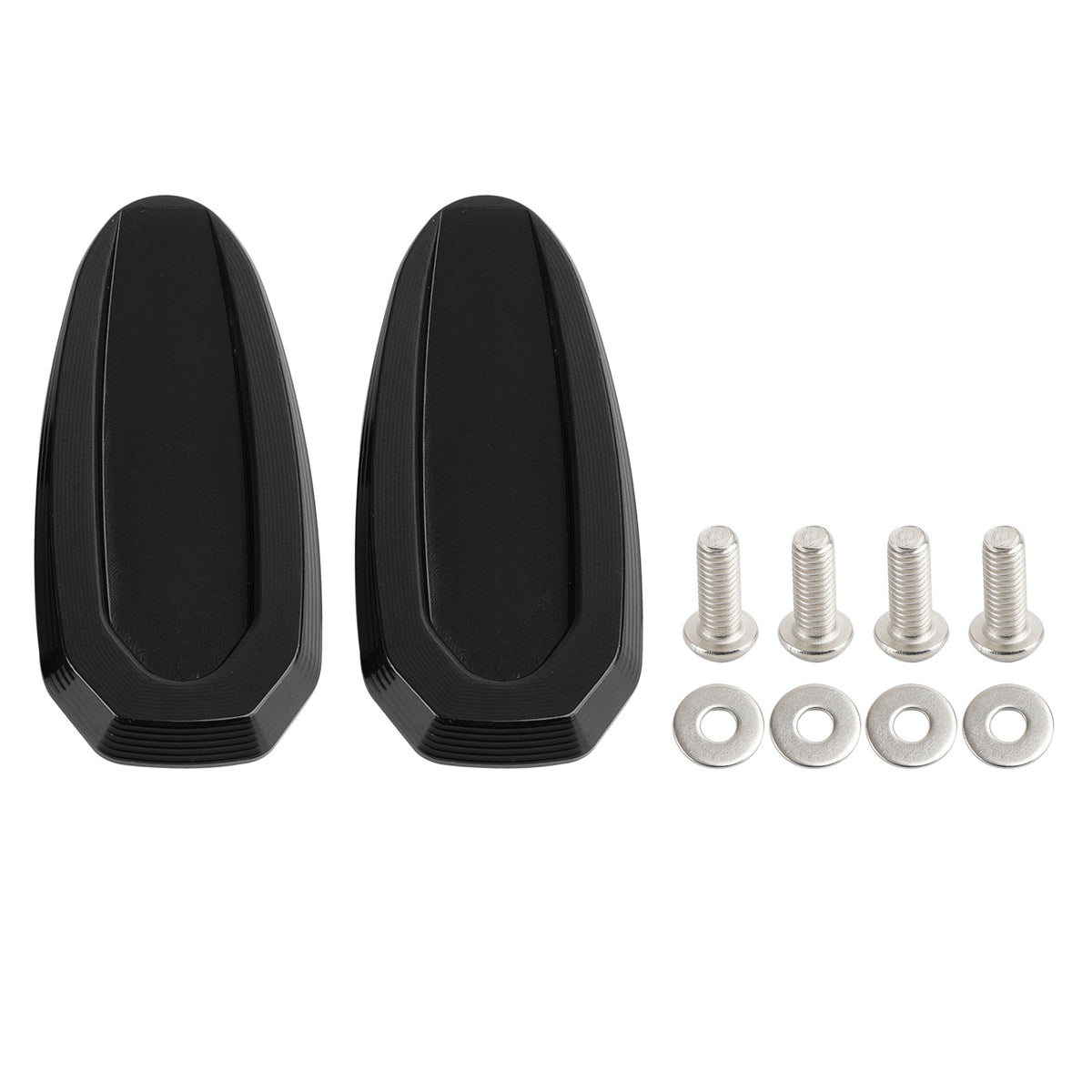 BMW S 1000 RR 2020-2023 Black mirror delete blanking block off plates