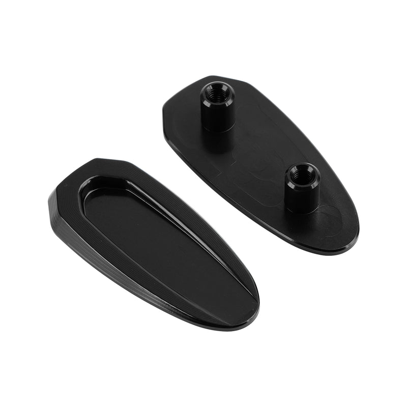 BMW S 1000 RR 2020-2023 Black mirror delete blanking block off plates