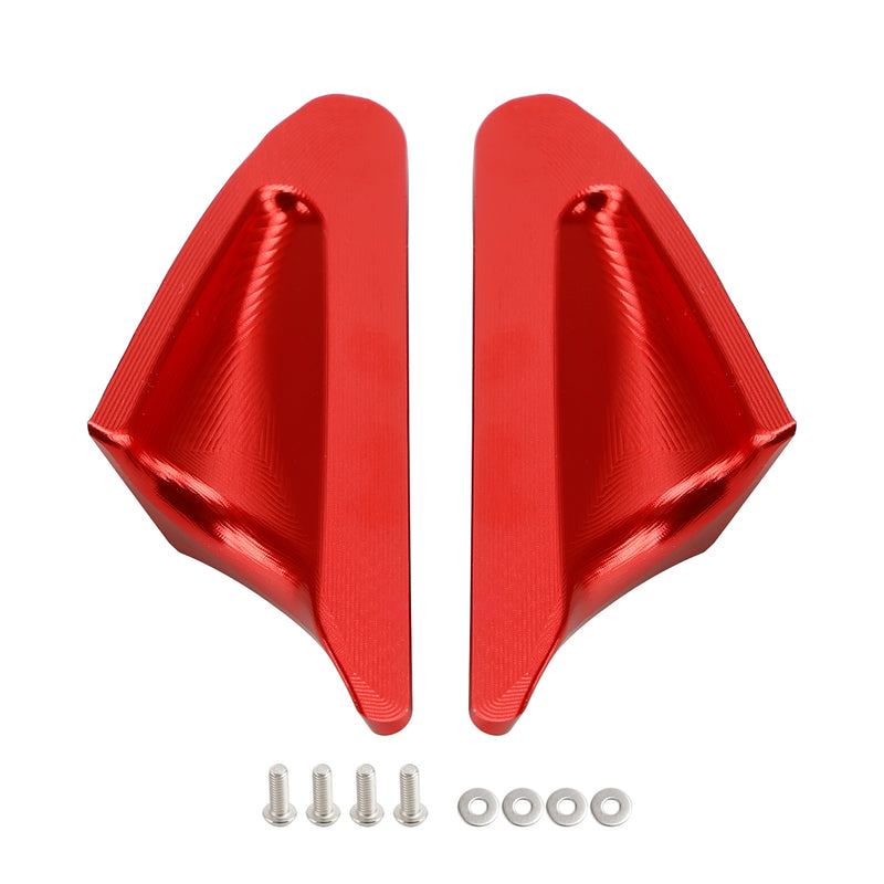 Ducati Panigale 1199 899 2012-2015 Red mirror delete blanking block off plates