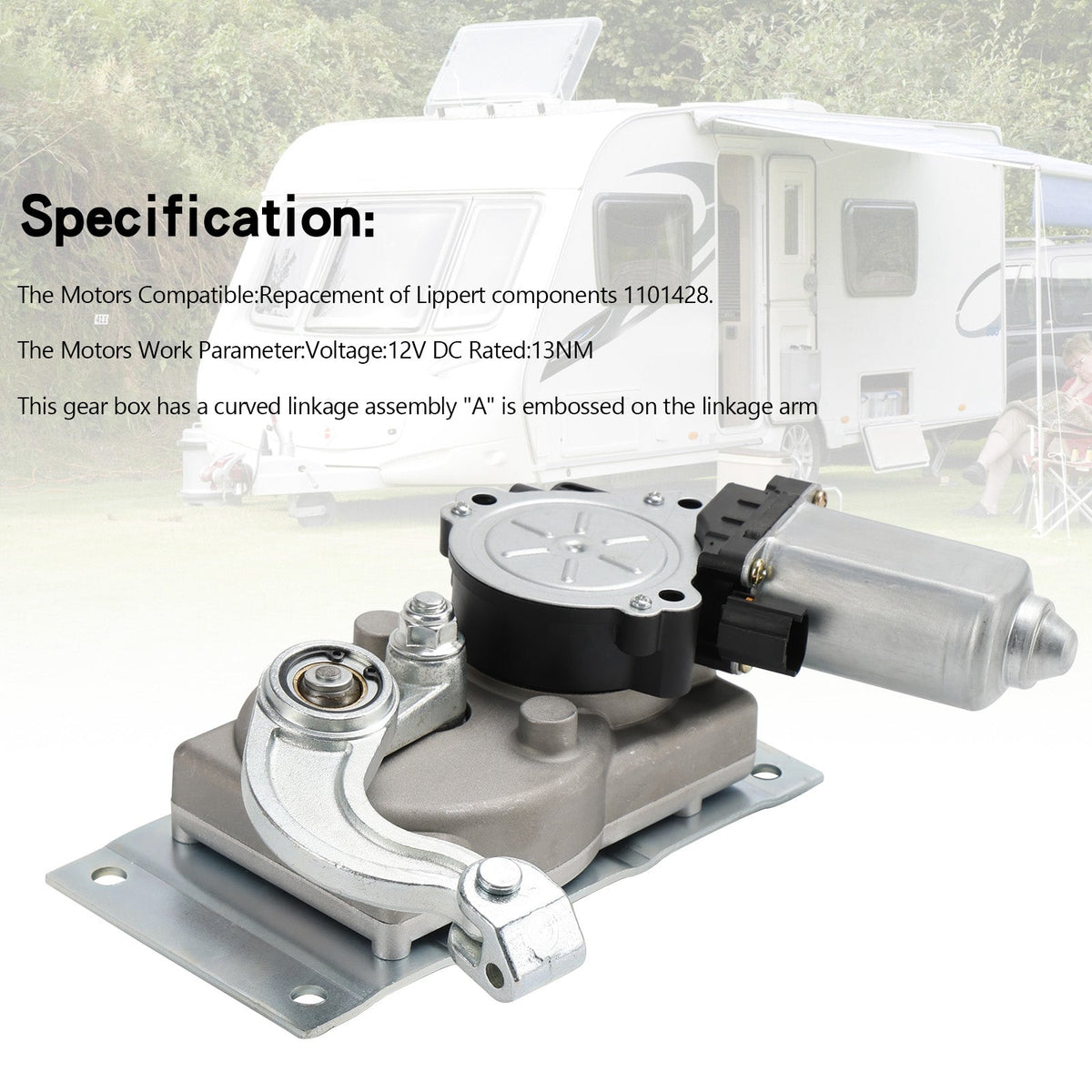 Kwikee Electric Steps Replace 366043 RV Gear Box Linkage with Motor Fit