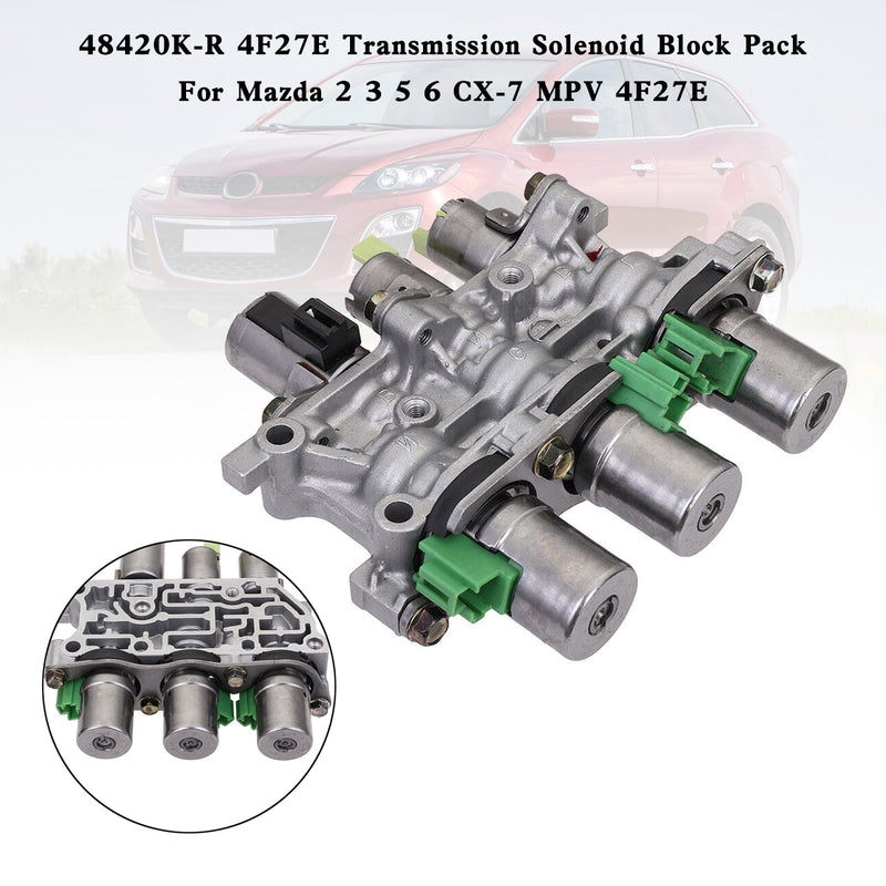 Mazda 2 3 5 6 CX-7 MPV 4F27E 48420K-R 4F27E Transmission Solenoid Block Pack