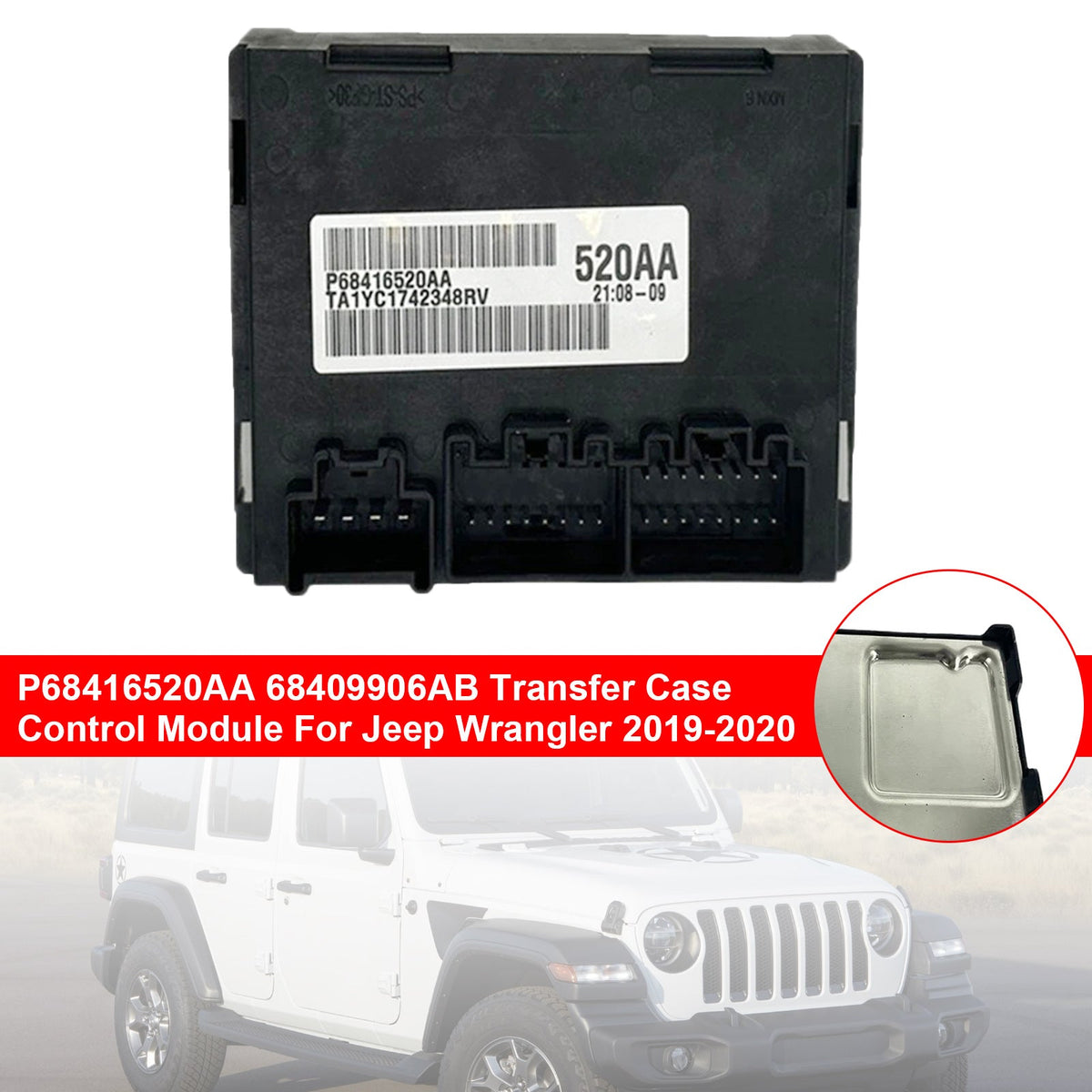 2019-2020 Jeep Wrangler P68416520AA 68409906AB Transfer Case Control Module