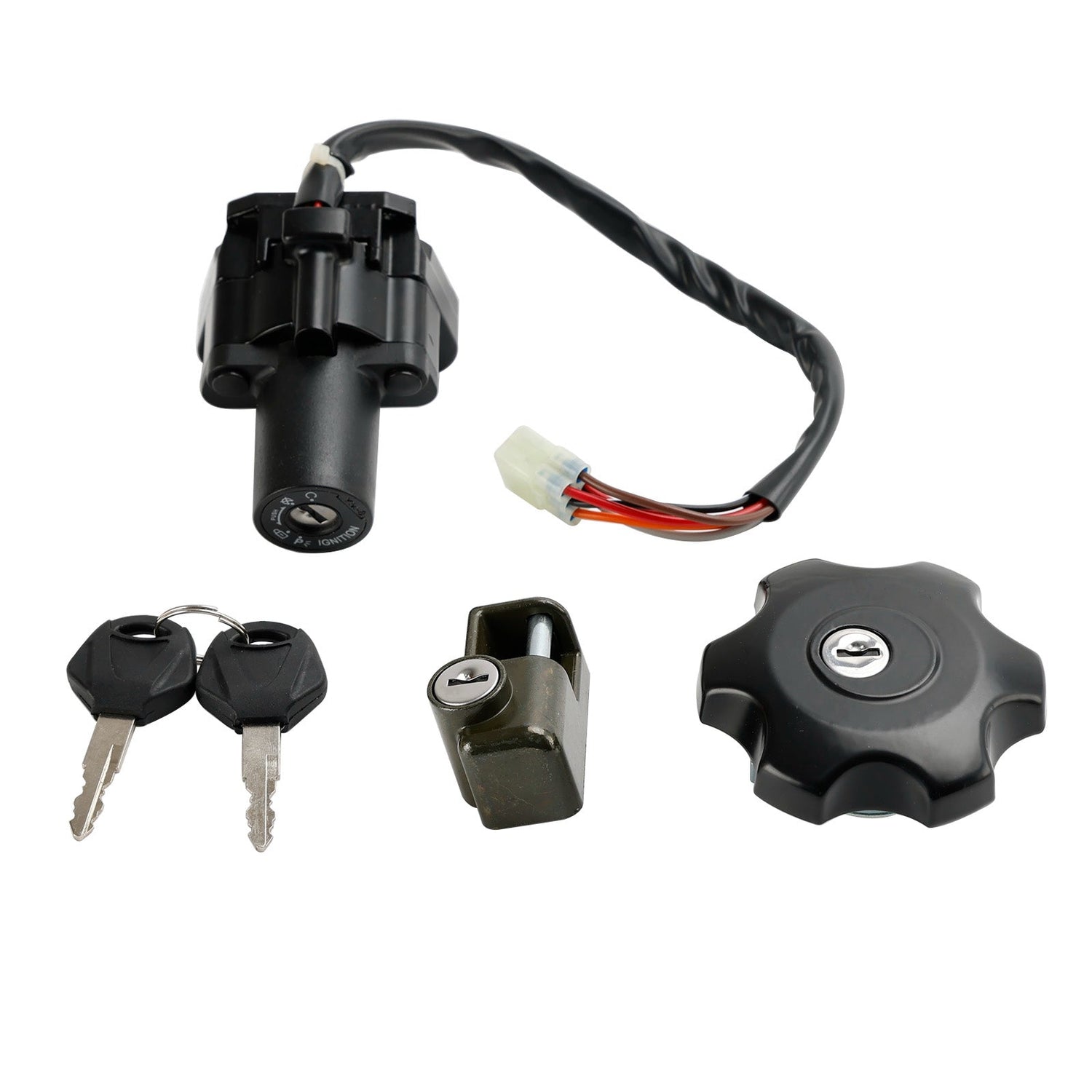 Suzuki DR650 DR650SE 1996-2022 Ignition Switch Fuel Cap Seat Lock Set