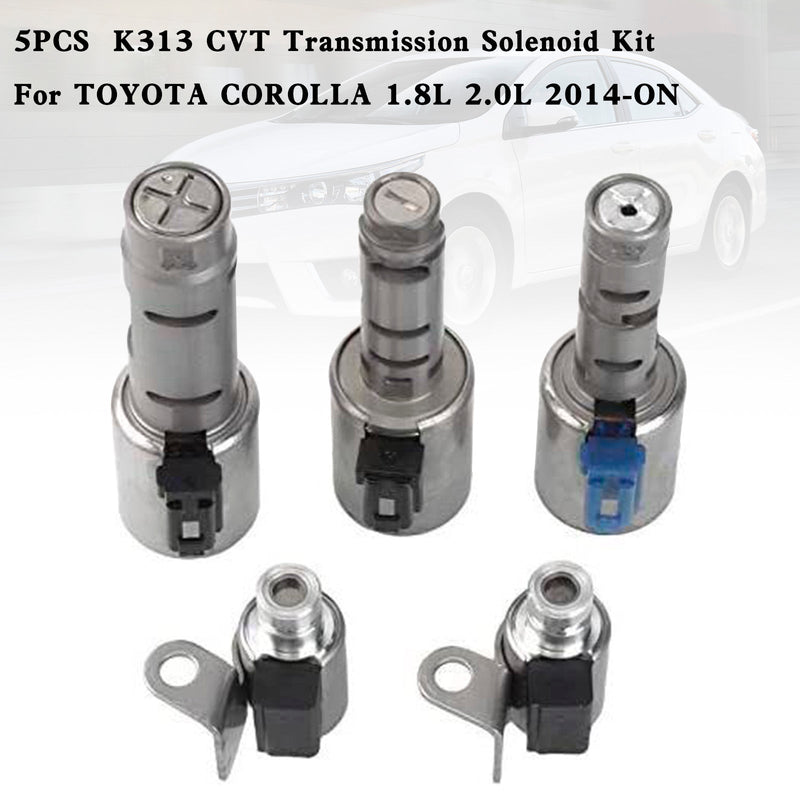 5PCS  K313 CVT Transmission Solenoid Kit For TOYOTA COROLLA 1.8L 2.0L 2014-ON