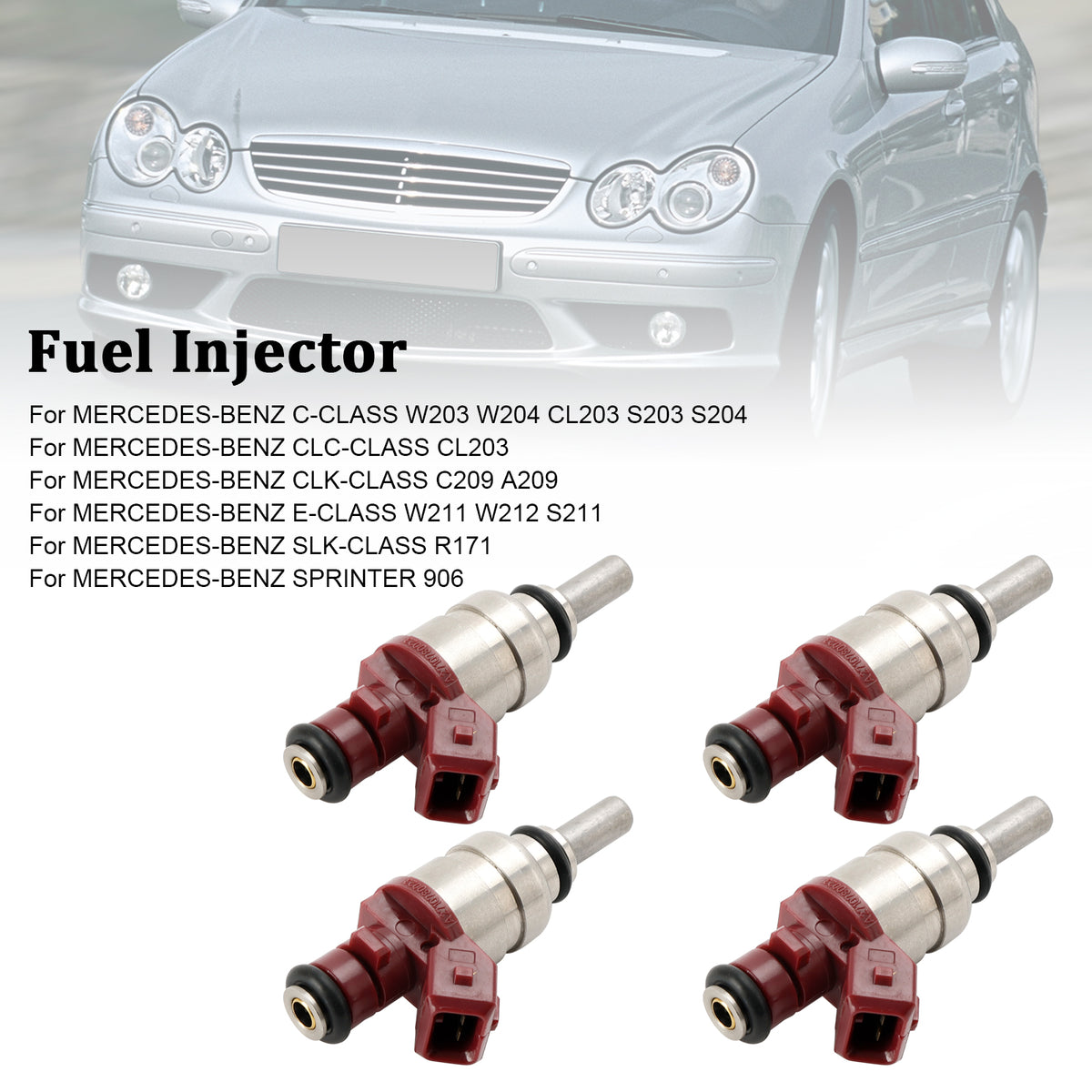 Mercedes Benz C-Class CLK-Class 1.8L 4PCS Fuel Injector A2710780023