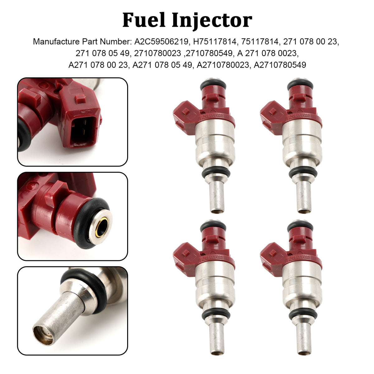 Mercedes Benz C-Class CLK-Class 1.8L 4PCS Fuel Injector A2710780023