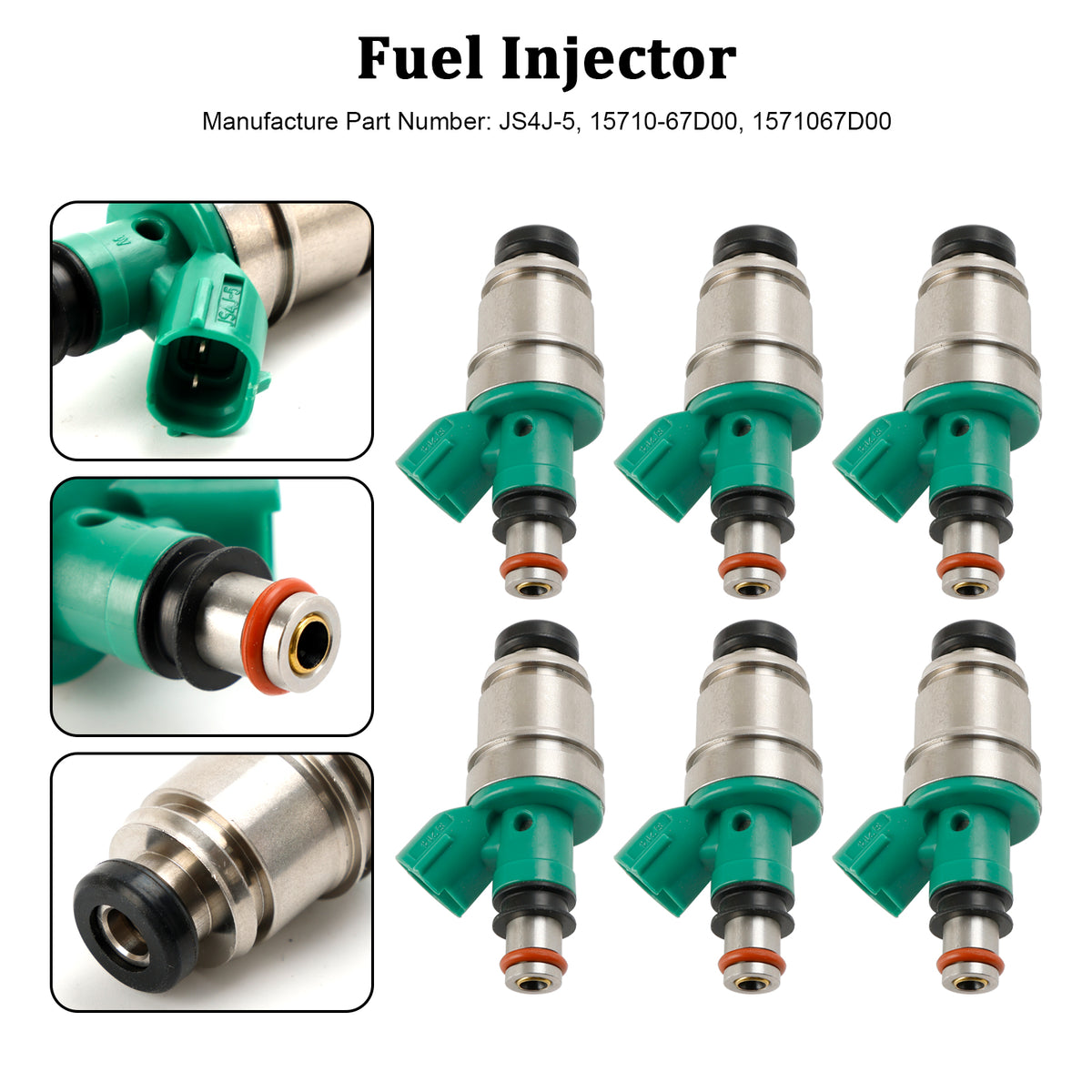 Suzuki Grand Vitara Tracker 2.5L JS4J-5 6PCS Fuel Injector 15710-67D00