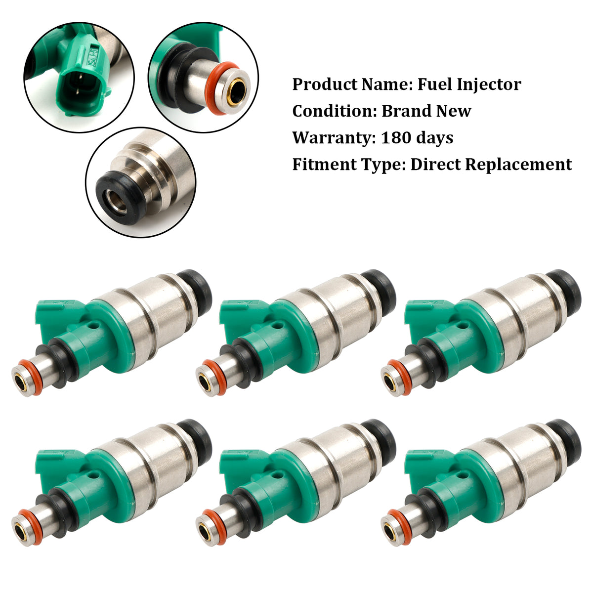 Suzuki Grand Vitara Tracker 2.5L JS4J-5 6PCS Fuel Injector 15710-67D00