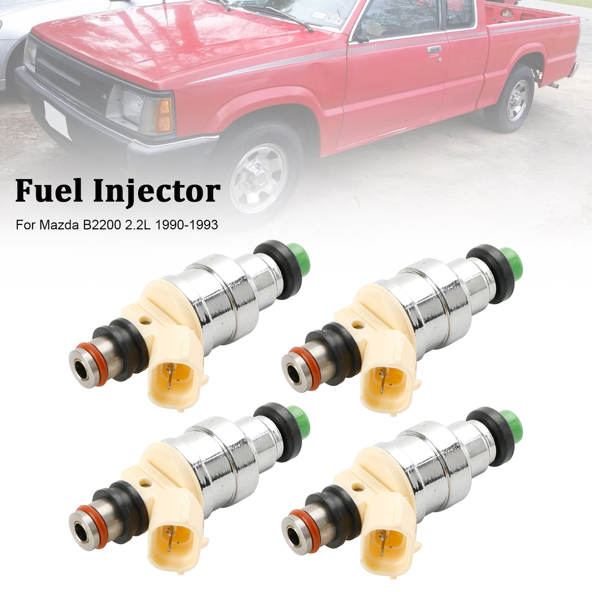 Mazda B2200 2.2L 1990-1993 F2G8-13-250 4PCS Fuel Injector INP-081
