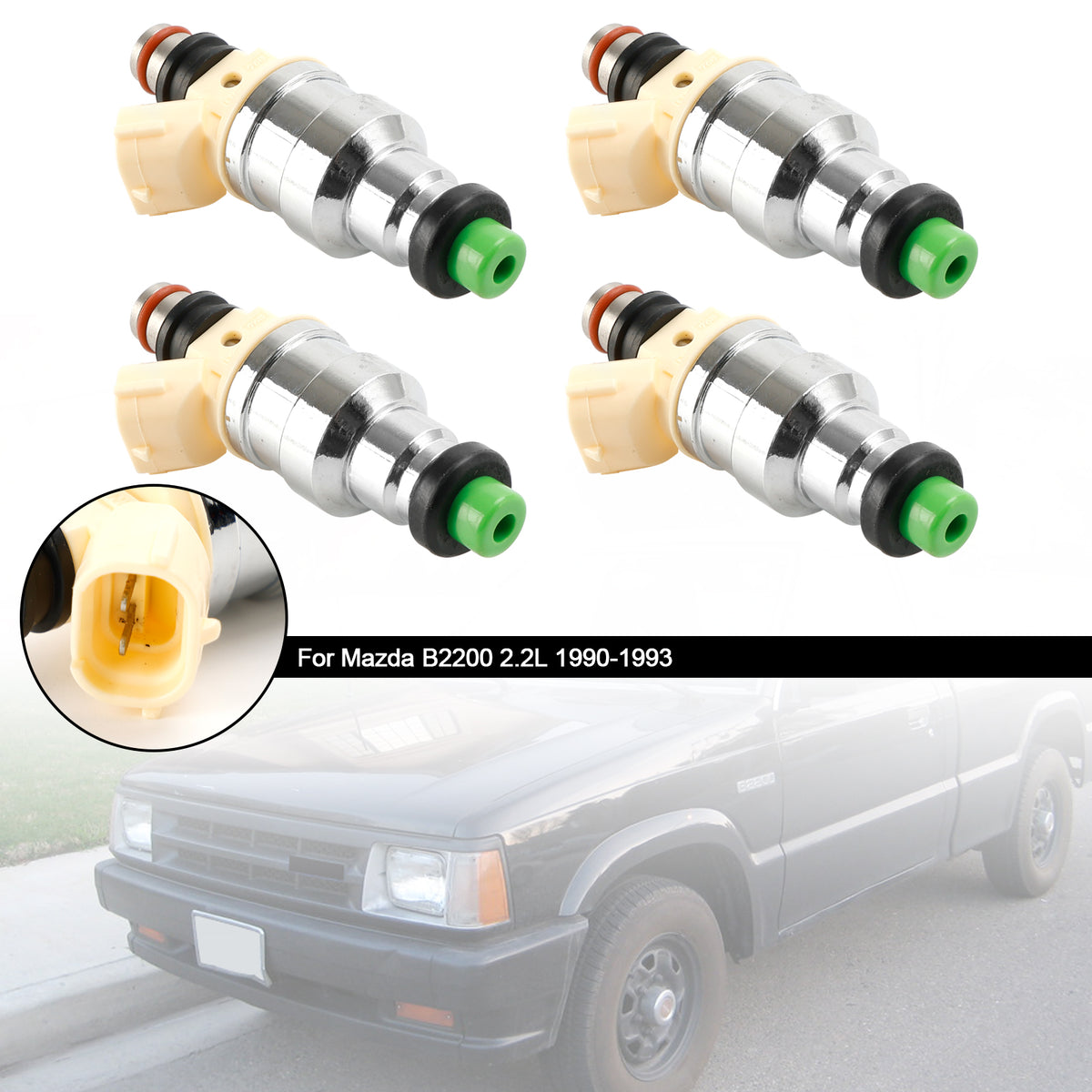 Mazda B2200 2.2L 1990-1993 F2G8-13-250 4PCS Fuel Injector INP-081