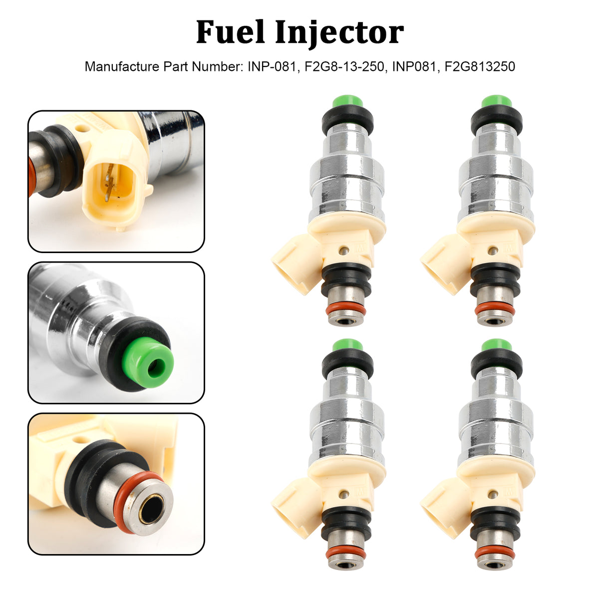 Mazda B2200 2.2L 1990-1993 F2G8-13-250 4PCS Fuel Injector INP-081