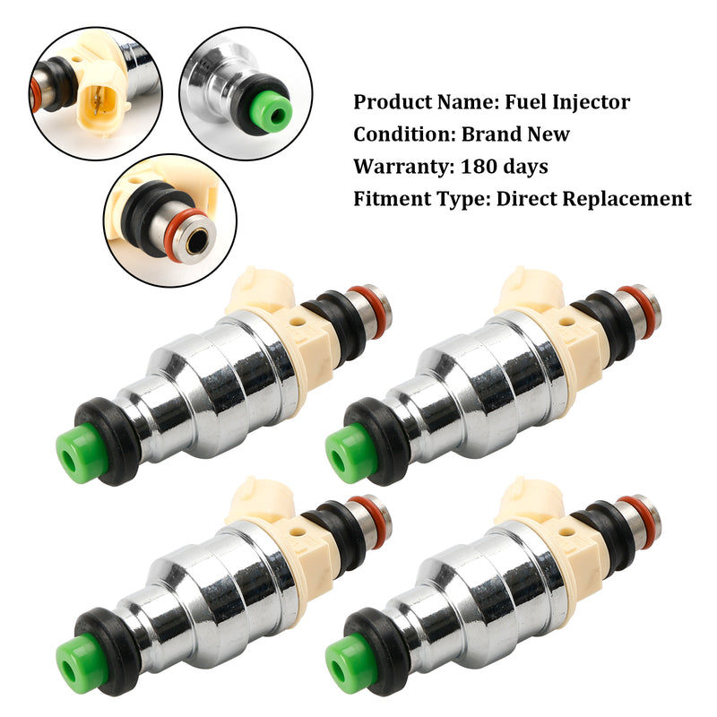 Mazda B2200 2.2L 1990-1993 F2G8-13-250 4PCS Fuel Injector INP-081