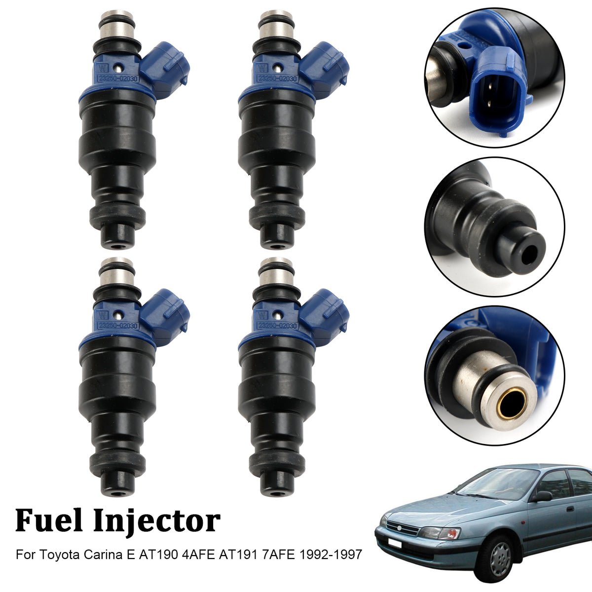Toyota Carina 1992-1997 23209-02030 4PCS Fuel Injector 23250-02030