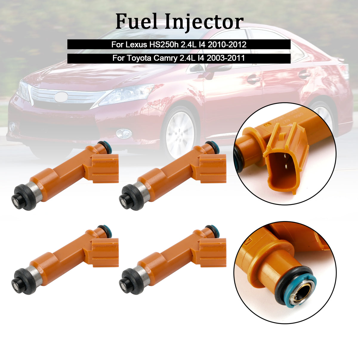 Toyota Camry 2.4L 2003-2011 23209-28060 4PCS Fuel Injector 23209-0H050