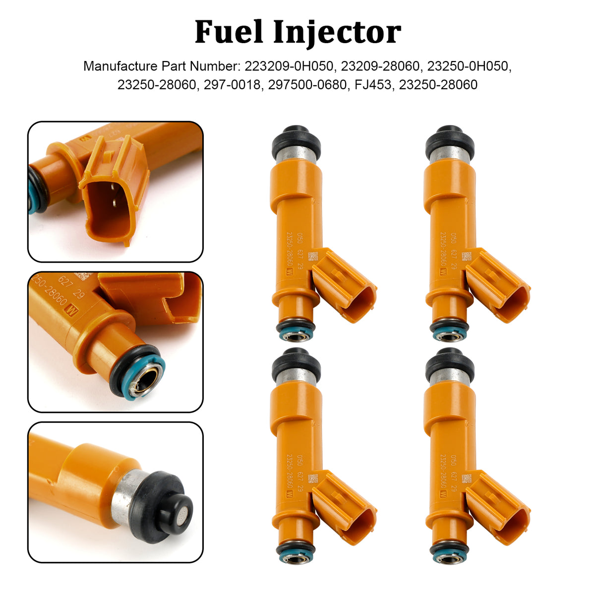 Toyota Camry 2.4L 2003-2011 23209-28060 4PCS Fuel Injector 23209-0H050