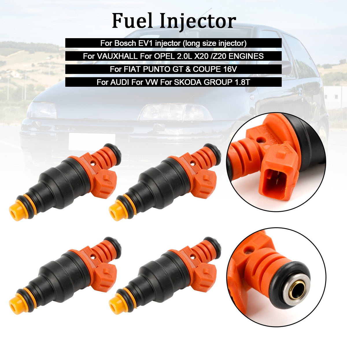 4PCS 310CC 0280150785 Fuel Injector Fit Vauxhall Fit Ford Fit Audi Fit BMW