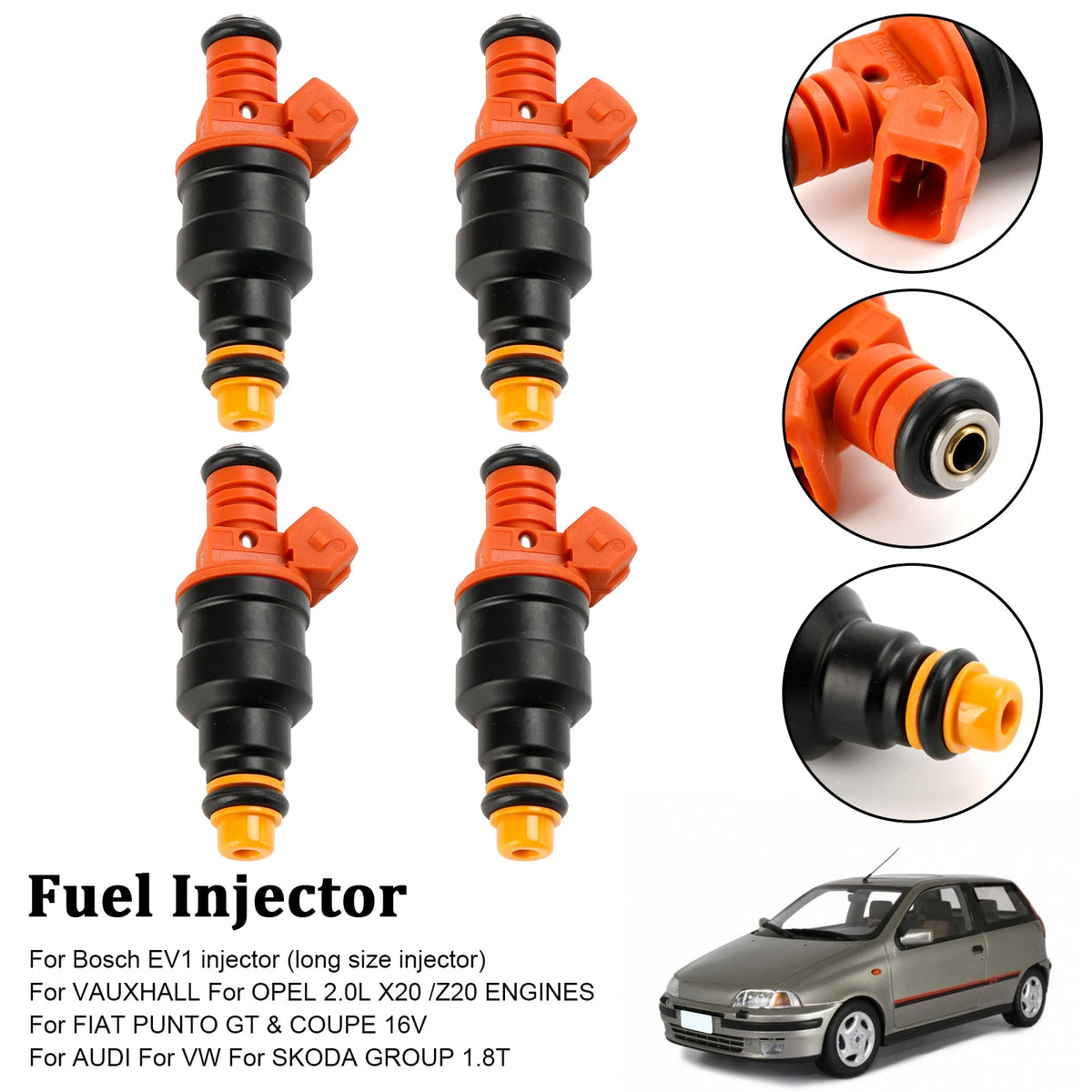 4PCS 310CC 0280150785 Fuel Injector Fit Vauxhall Fit Ford Fit Audi Fit BMW