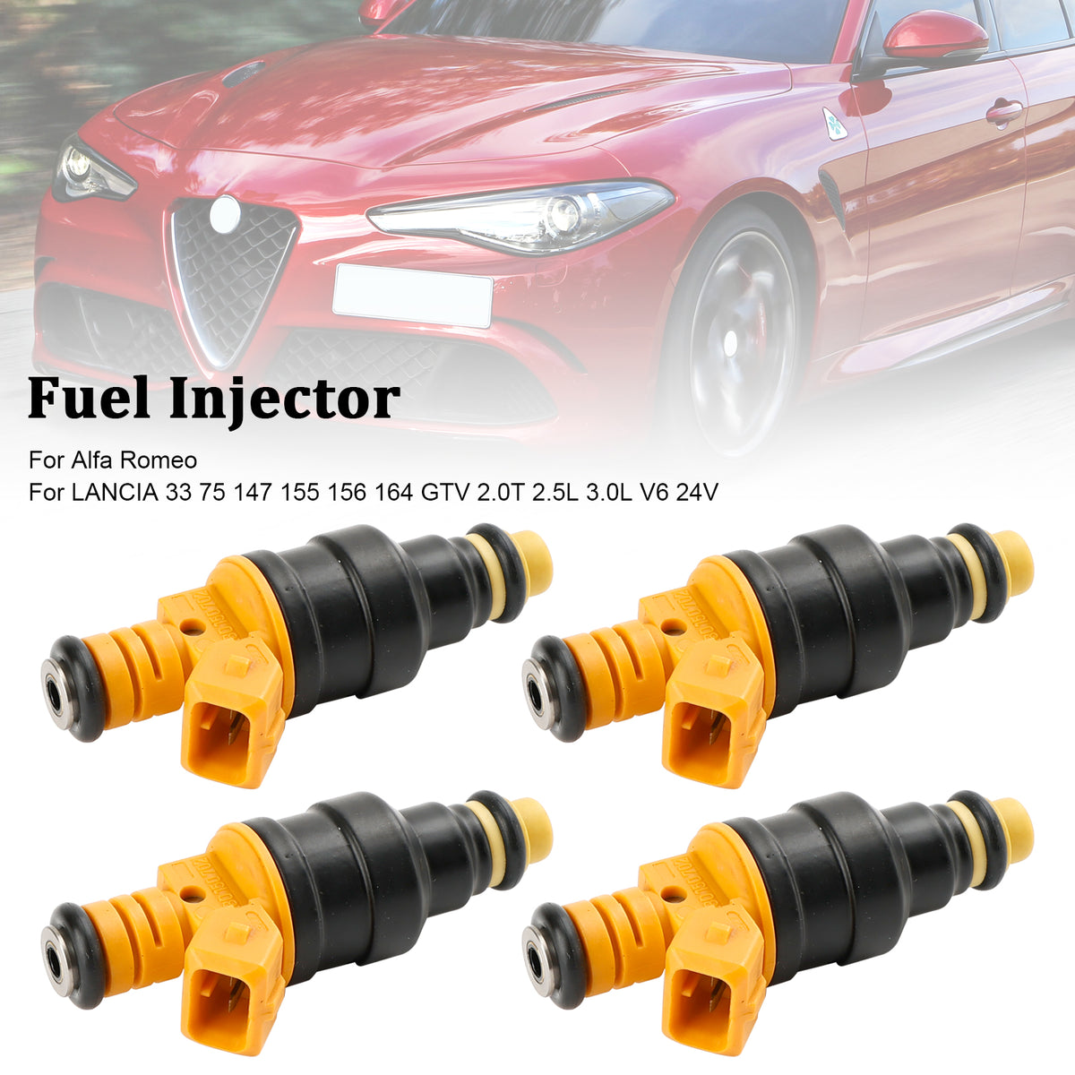 Alfa Romeo Fit LANCIA 147 155 156 164 2.0T 4PCS Fuel Injector 0280150702