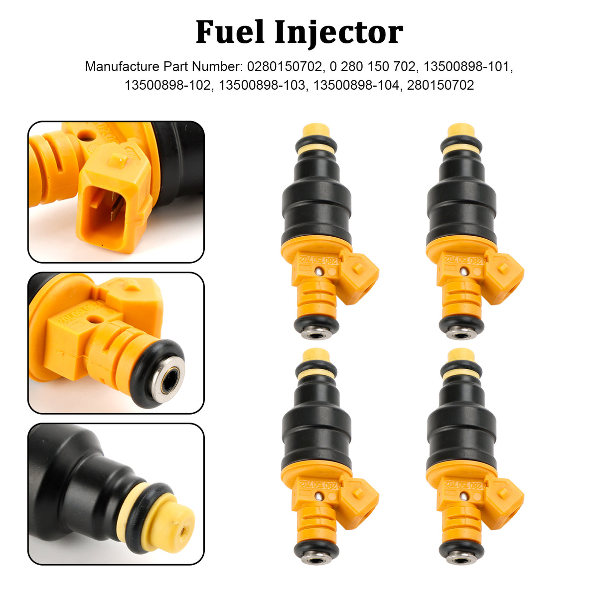 Alfa Romeo Fit LANCIA 147 155 156 164 2.0T 4PCS Fuel Injector 0280150702