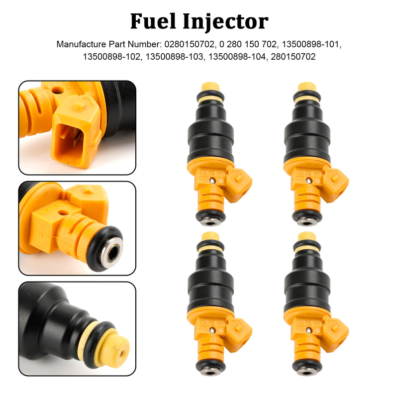 Alfa Romeo Fit LANCIA 147 155 156 164 2.0T 4PCS Fuel Injector 0280150702