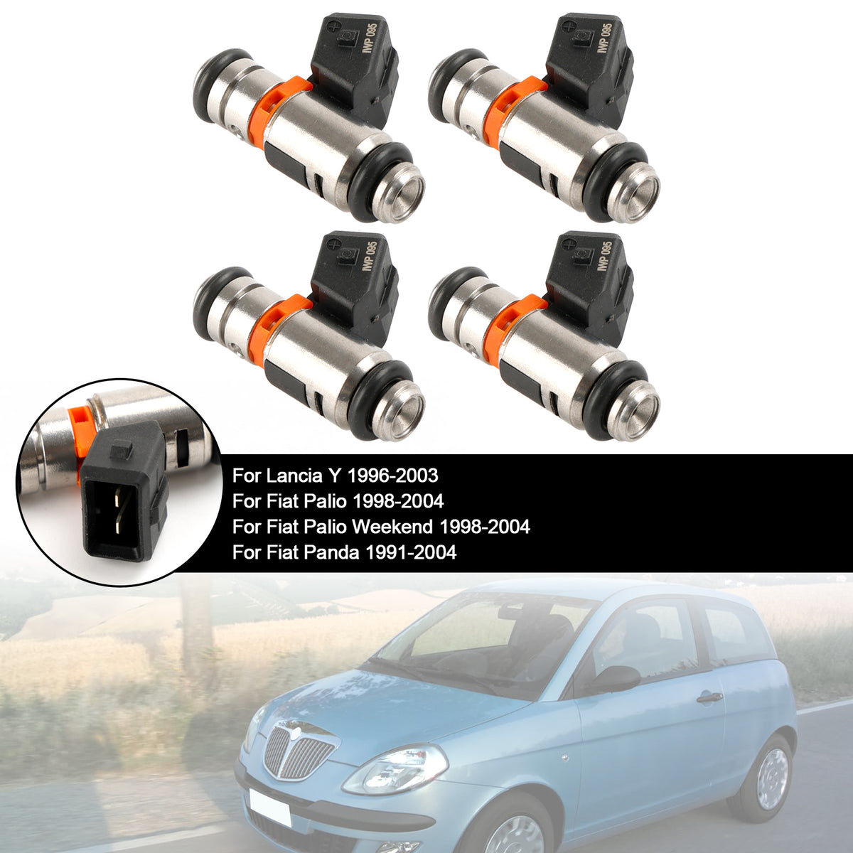 Fiat Punto 1.4L 2007-2009 Fit Fiat Palio 1.6L 4PCS Fuel Injector IWP095