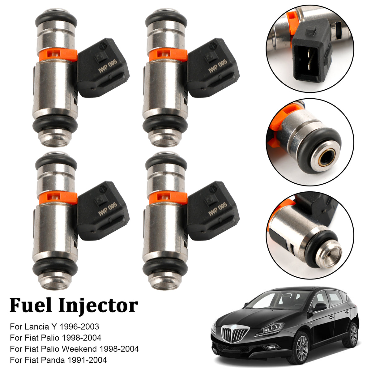 Fiat Punto 1.4L 2007-2009 Fit Fiat Palio 1.6L 4PCS Fuel Injector IWP095