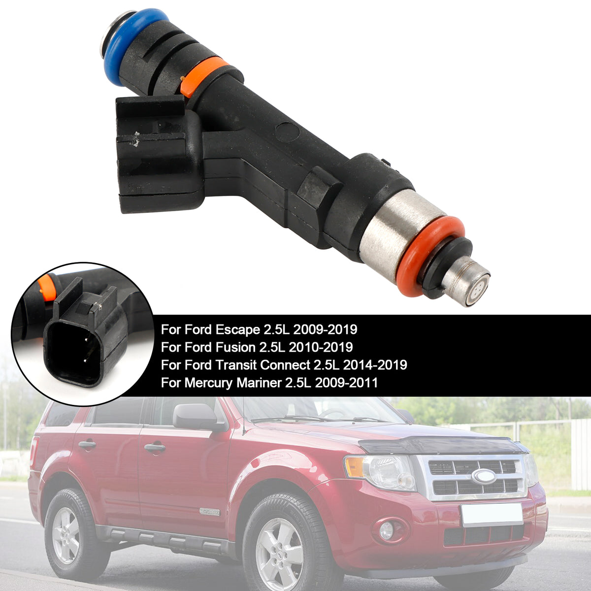 Ford Escape Fusion Fit Mercury Mariner 2.5 l4 1PCS Fuel Injector 0280158162