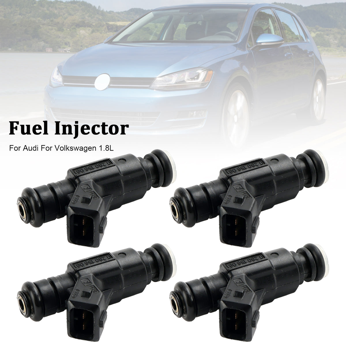 Audi Fit Volkswagen 1.8L 852-12184 4PCS Fuel Injector 0280156061