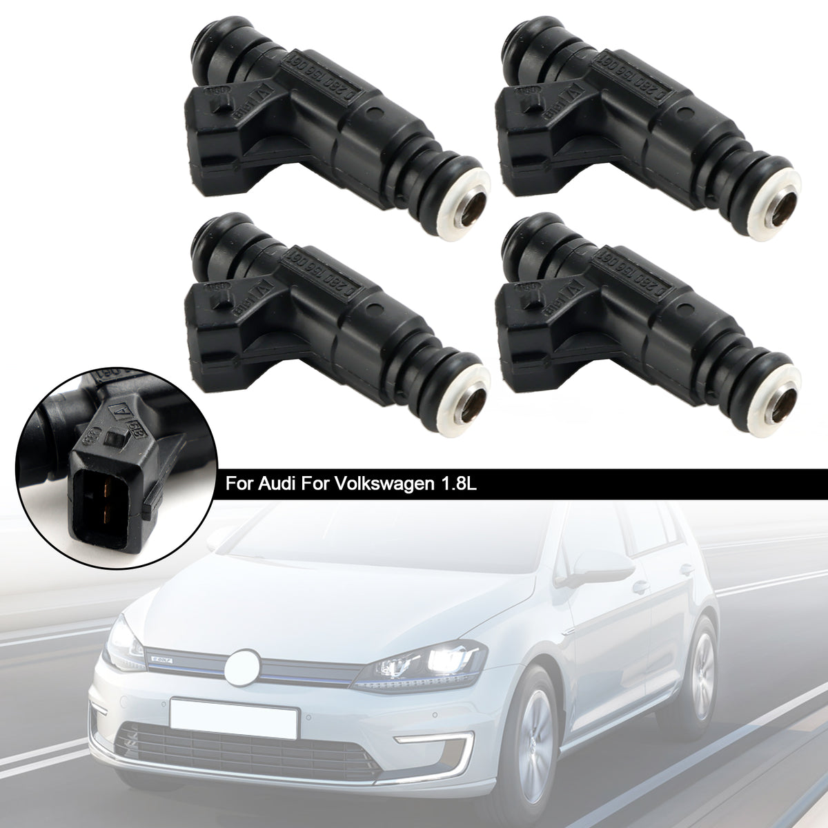 Audi Fit Volkswagen 1.8L 852-12184 4PCS Fuel Injector 0280156061