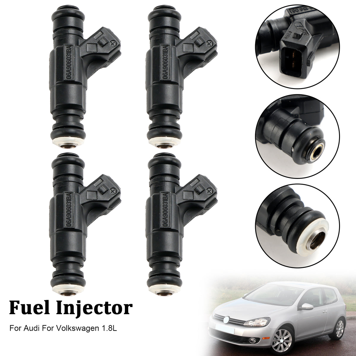 Audi Fit Volkswagen 1.8L 852-12184 4PCS Fuel Injector 0280156061