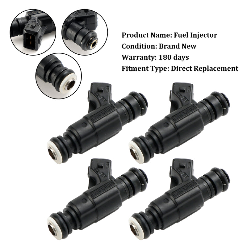 Audi Fit Volkswagen 1.8L 852-12184 4PCS Fuel Injector 0280156061