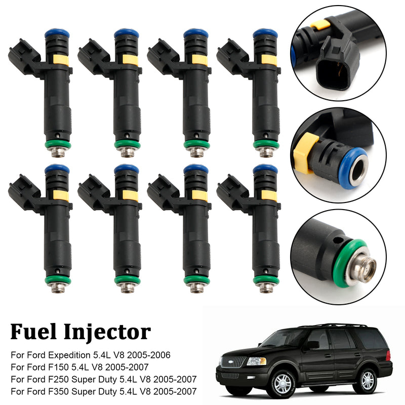 8PCS 5C3Z9F593DA FJ817 Fuel Injector Fit Ford F150 F250 F350 Expedition Super Duty 2005-2007 5.4L