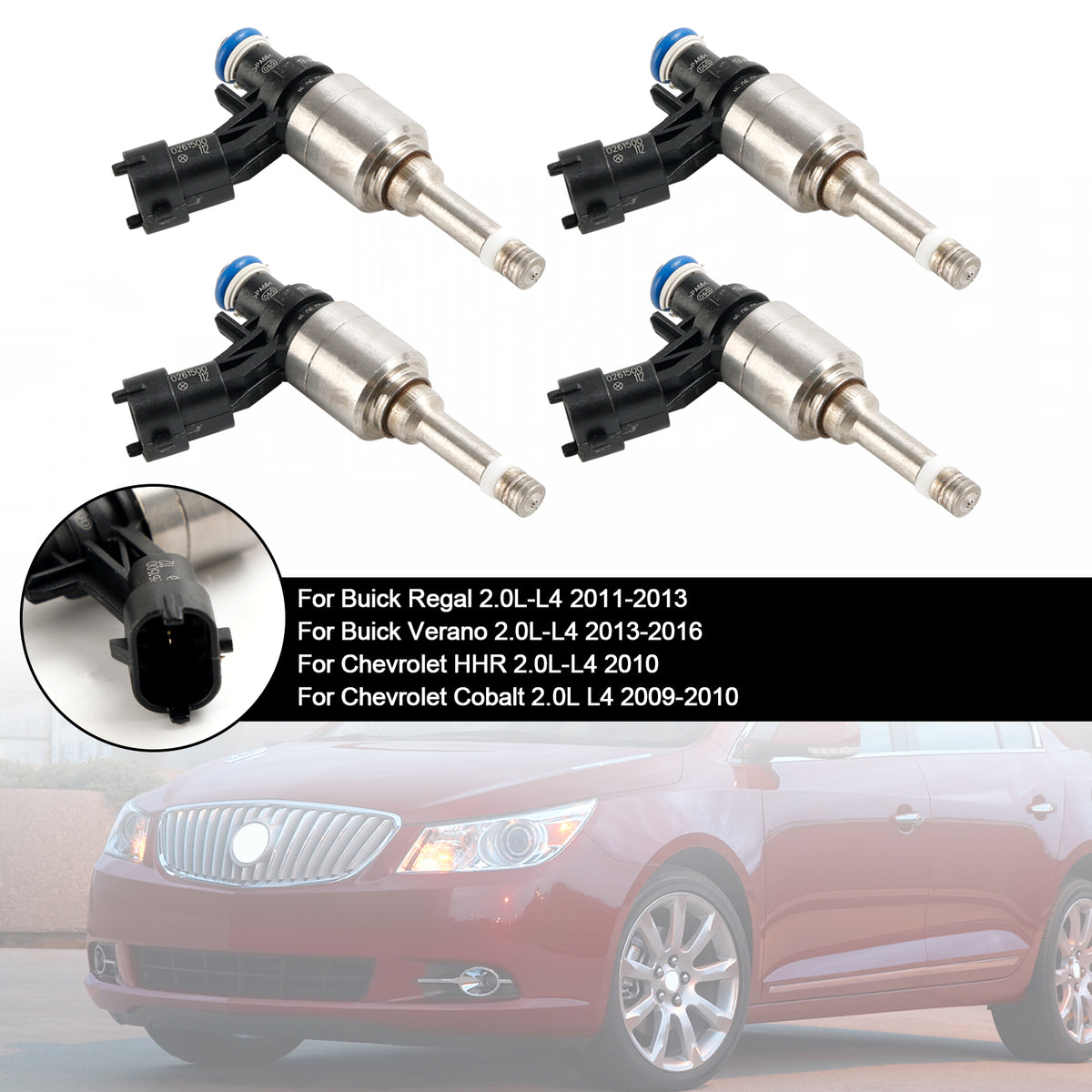 Vauxhall Fit Open Insignia Fit Chevy HHR 2.0 4PCS Fuel Injector 0261500112