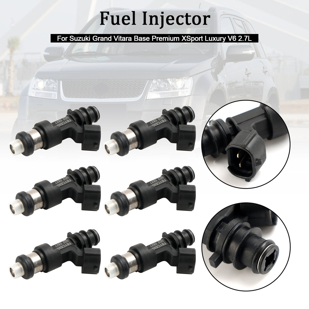Suzuki Grand Vitara Base V6 2.7L FBYCS50 6PCS Fuel Injector 15710-66J00
