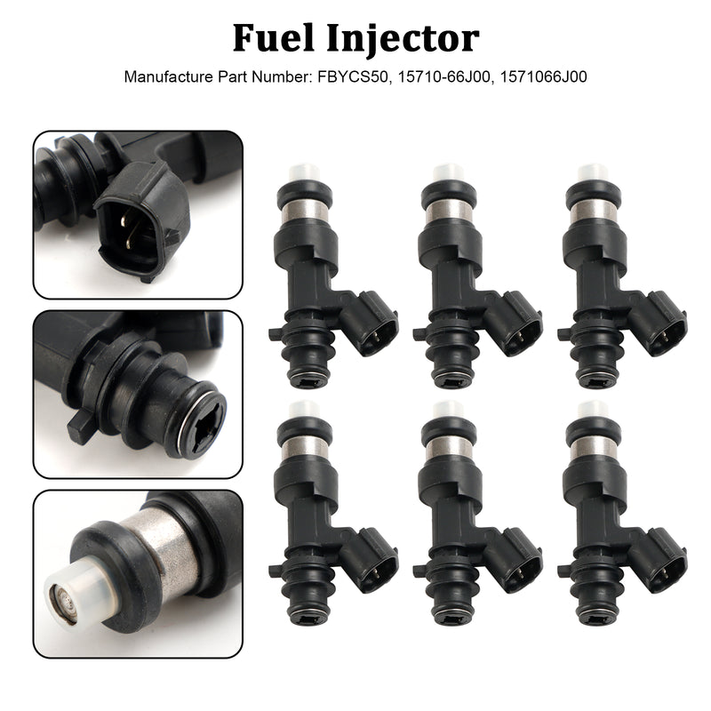 Suzuki Grand Vitara Base V6 2.7L FBYCS50 6PCS Fuel Injector 15710-66J00