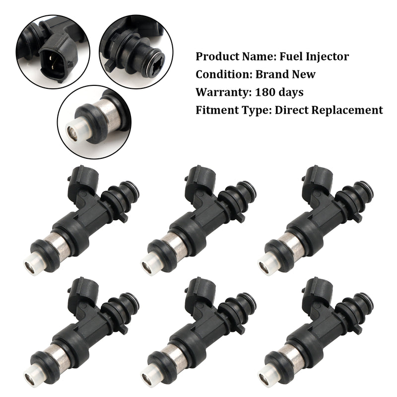Suzuki Grand Vitara Base V6 2.7L FBYCS50 6PCS Fuel Injector 15710-66J00