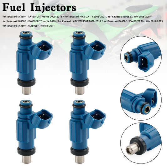 Kawasaki Ninja ZX-14 ZX-10R KX450F 4PCS EAT286 49033-0010 Fuel Injector