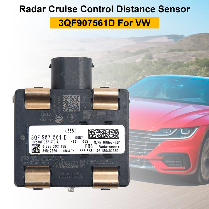 VW e-Golf/GTI 2019 Cruise Control Distance Radar Sensor 3QF907561D